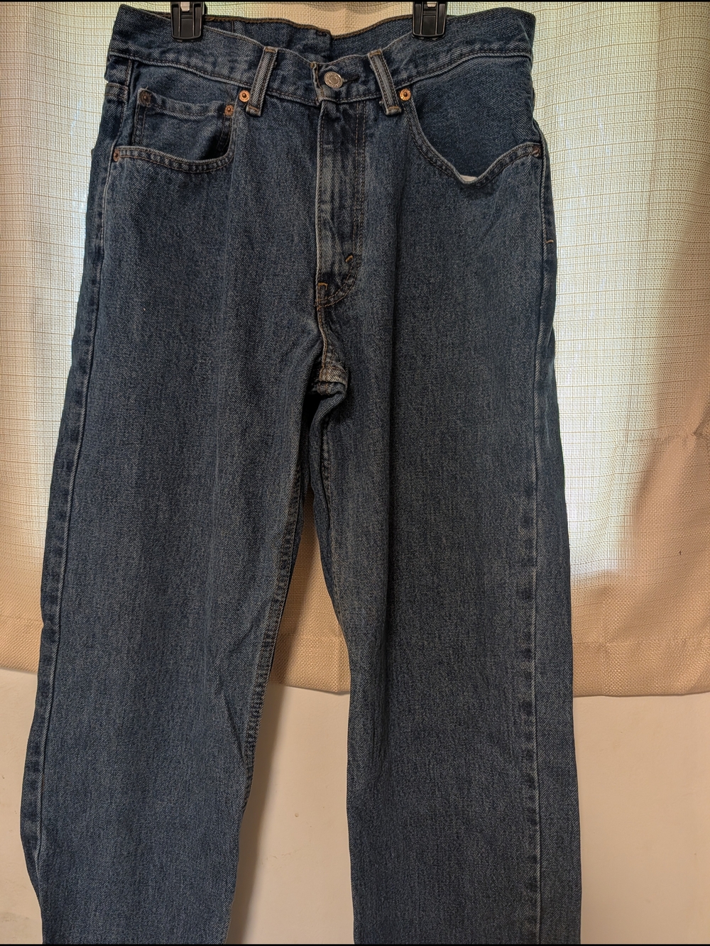 Men's Straight Fit Dark Blue Denim Jeans Levi's 31